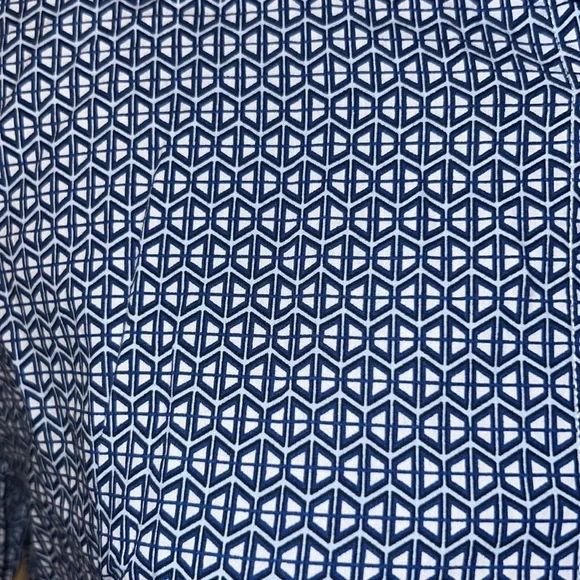 Murano blue mens shortsleeve button down collar business casual dress shirt MED - Picture 3 of 10